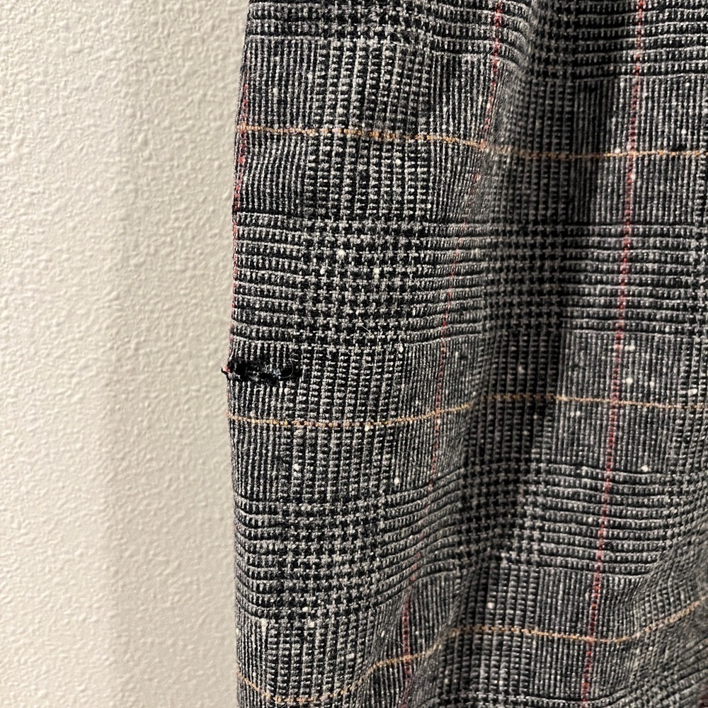Vintage Burberry‎ Size 8 Glen Check Plaid Pencil Straight Suit Skirt in Gray - Picture 6 of 7